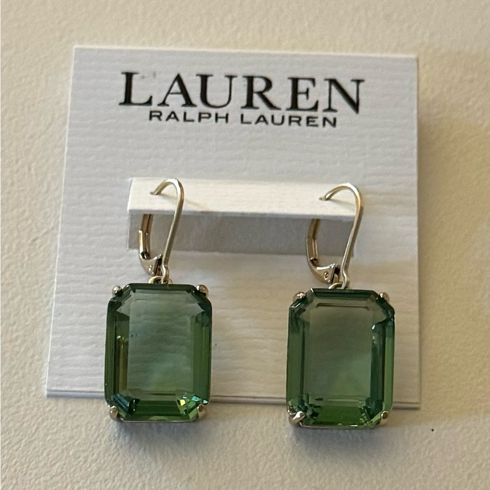 Brand new “Lauren “Ralph Lauren”earrings.Color-green/gold.💚